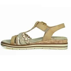 Chaussures Confort|RELIFE Sandales Plates Femme Beige