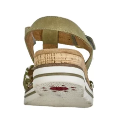 Chaussures Confort|RELIFE Sandales Plates Femme Kaki