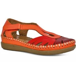 Chaussures Confort|VENUS Sandales Plates Bordeaux