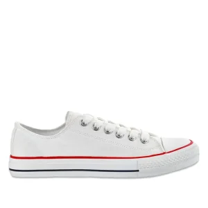 Baskets, Sneakers|STREET LIFE Tennis Femme En Toile Blanche