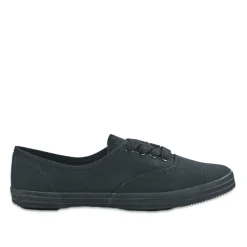 Baskets, Sneakers|STREET LIFE Tennis Femme Noir Unie