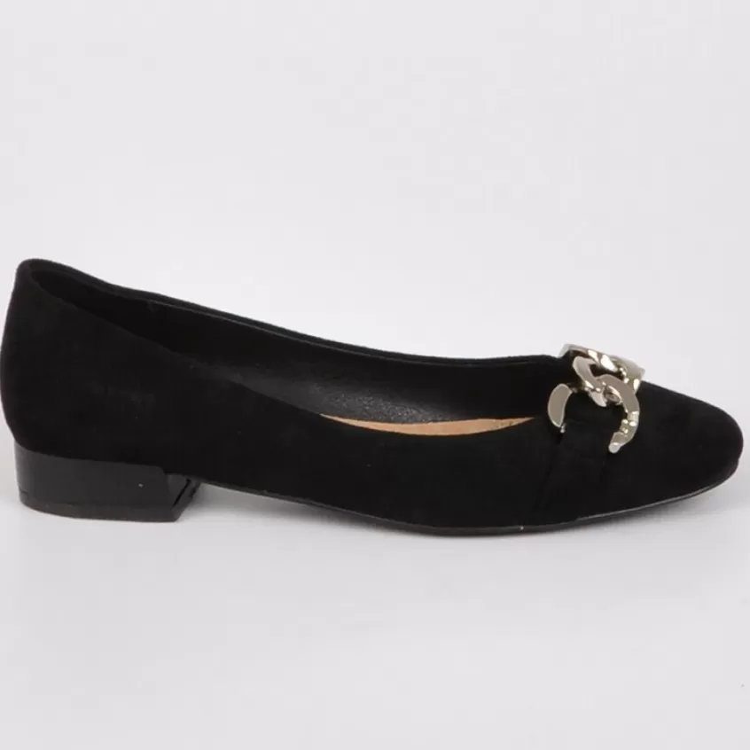 Ballerines | VICE VERSA Ballerines A Talon Femme Noir Avec Chaine