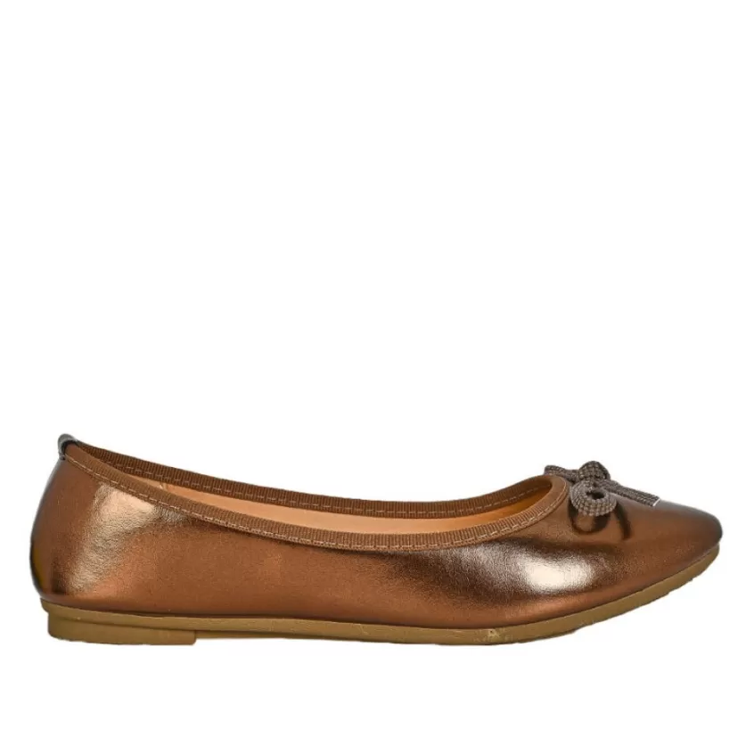 Ballerines | VICE VERSA Ballerines Femme Bronze A Noeud