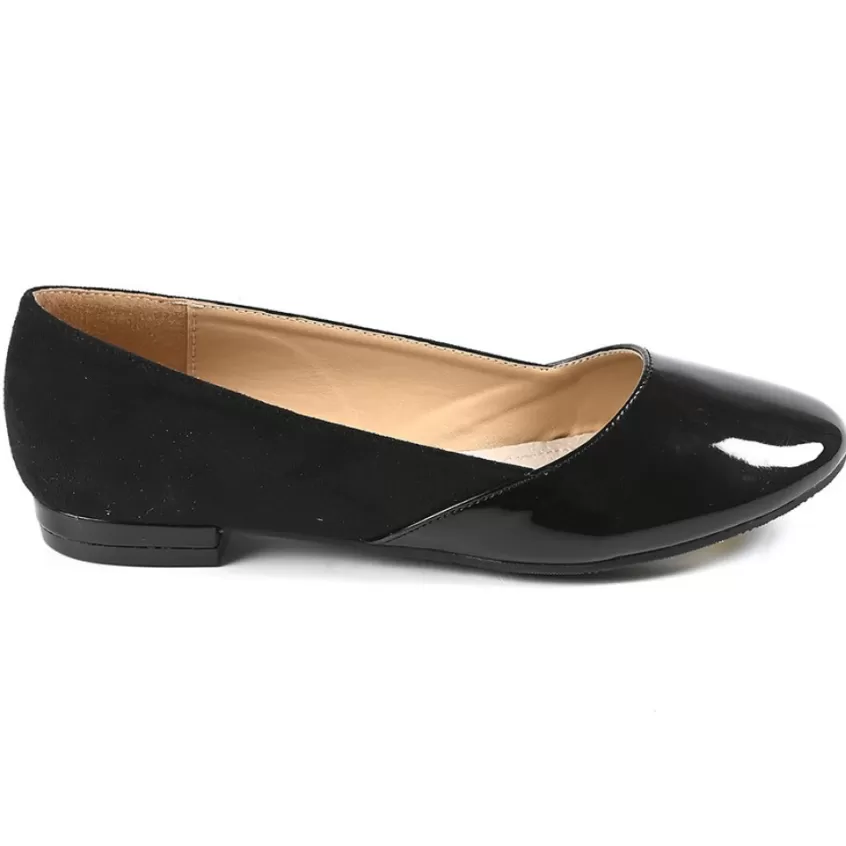 Ballerines | VICE VERSA Ballerines Femme Noir Bi-Matieres