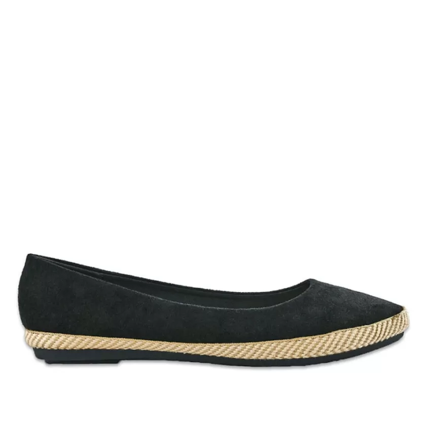 Ballerines | VICE VERSA Ballerines Femme Noires Semelle Tressee