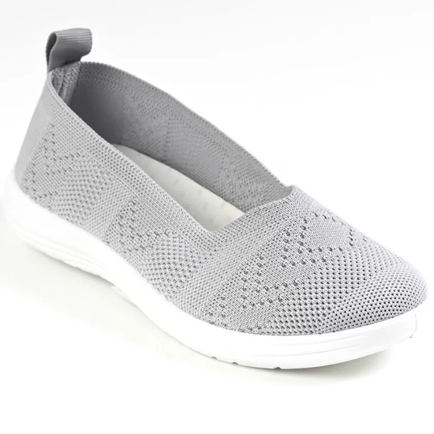 Chaussures Confort | SCALINA Ballerines Femme Gris