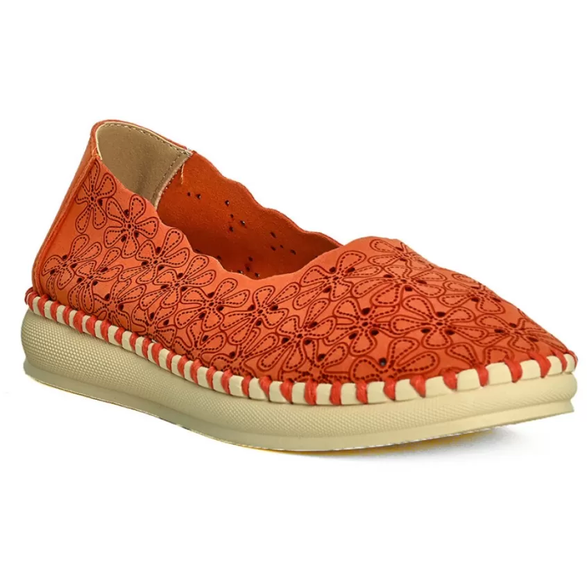 Chaussures Confort | SCALINA Ballerines Femme Orange