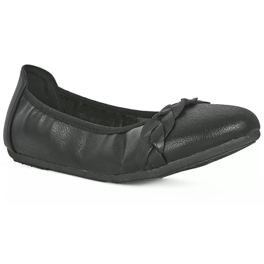 Ballerines | VICE VERSA Ballerines Souples Femme Noir A Tresse