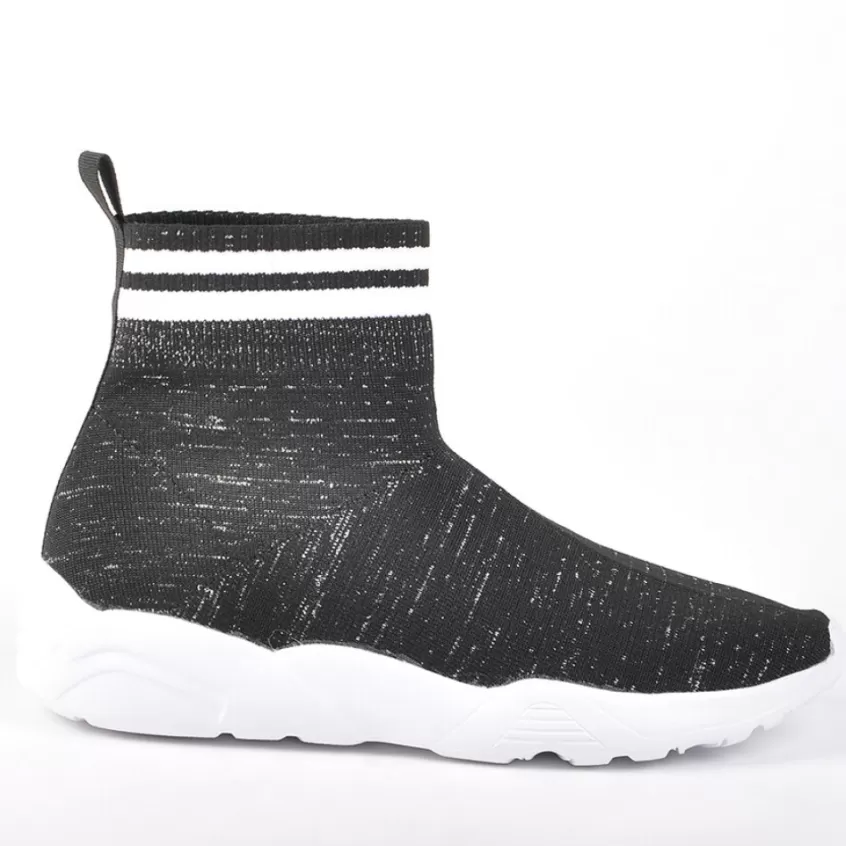 Baskets, Sneakers | GIRL TIME Baskets Chaussettes Femme Noir Ultra Leger