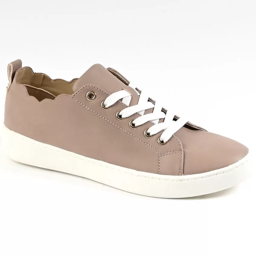 Baskets, Sneakers | STREET LIFE Baskets Femme Beige A Bord Croque