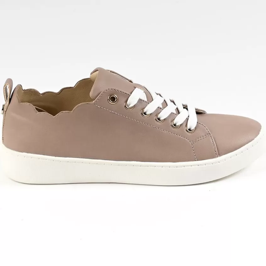 Baskets, Sneakers | STREET LIFE Baskets Femme Beige A Bord Croque