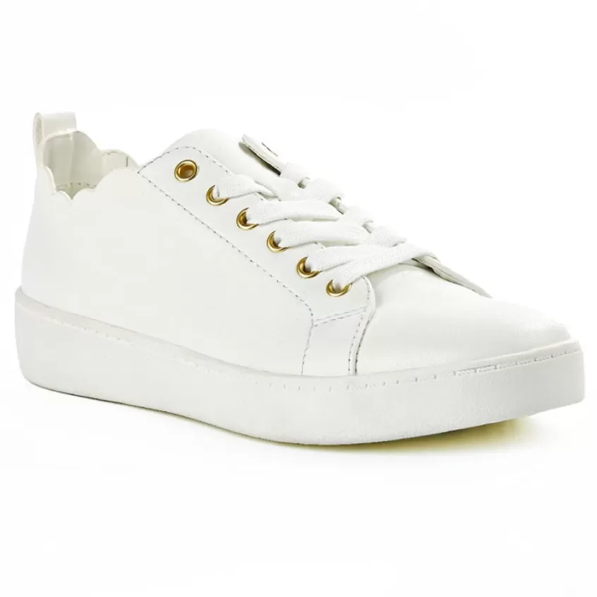 Baskets, Sneakers | STREET LIFE Baskets Femme Blanc A Bord Croque