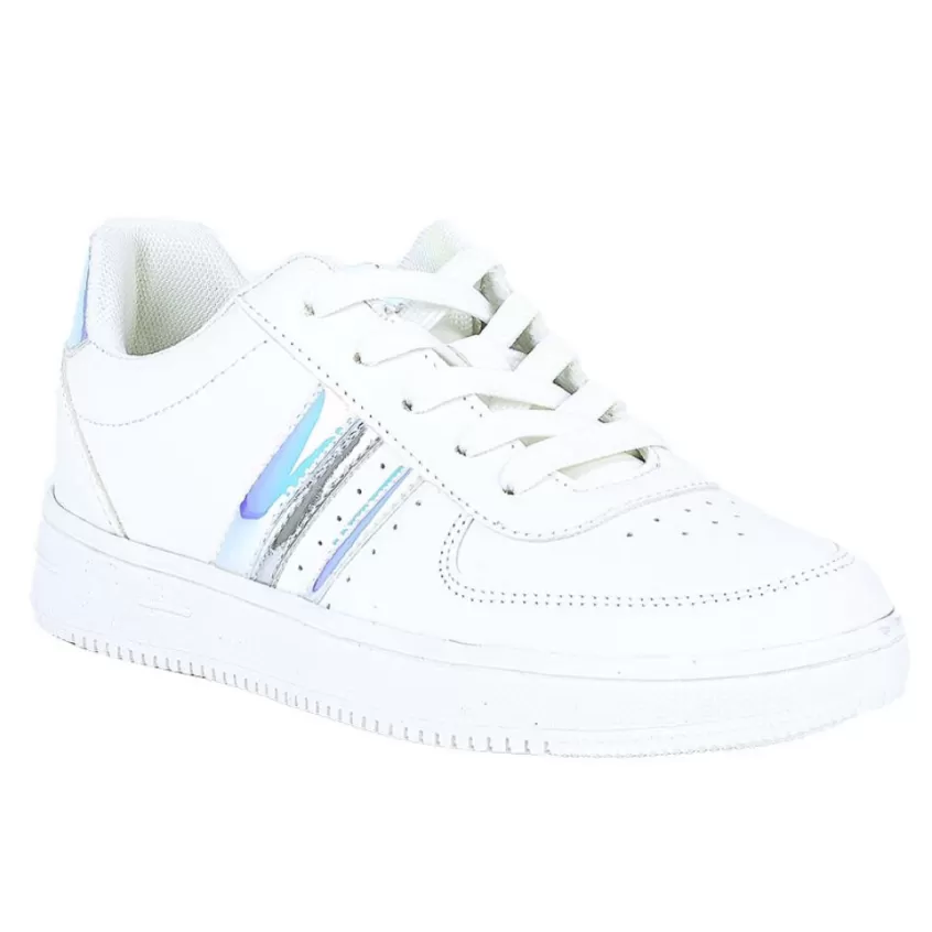 Baskets, Sneakers | STREET LIFE Baskets Femme Blanc Details Holographiques