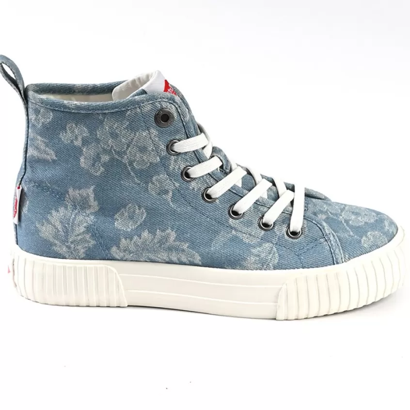 Baskets, Sneakers | LEE COOPER Baskets Femme Bleu Imprime Fleuri