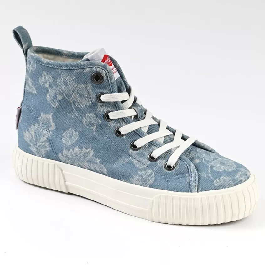 Baskets, Sneakers | LEE COOPER Baskets Femme Bleu Imprime Fleuri