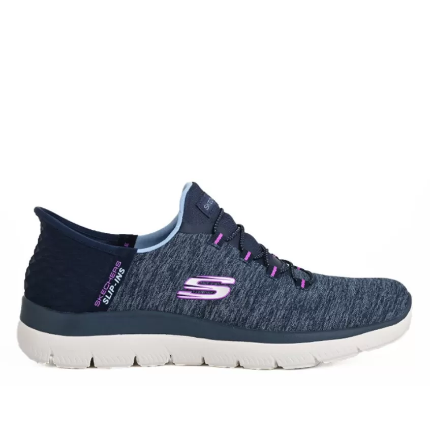 Baskets, Sneakers | SKECHERS Baskets Femme Bleu Marine Slip-Ins Summits