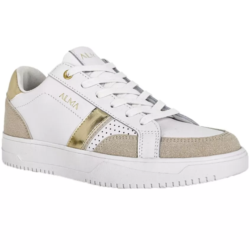 Baskets, Sneakers | ALMA Baskets Femme En Cuir Blanc