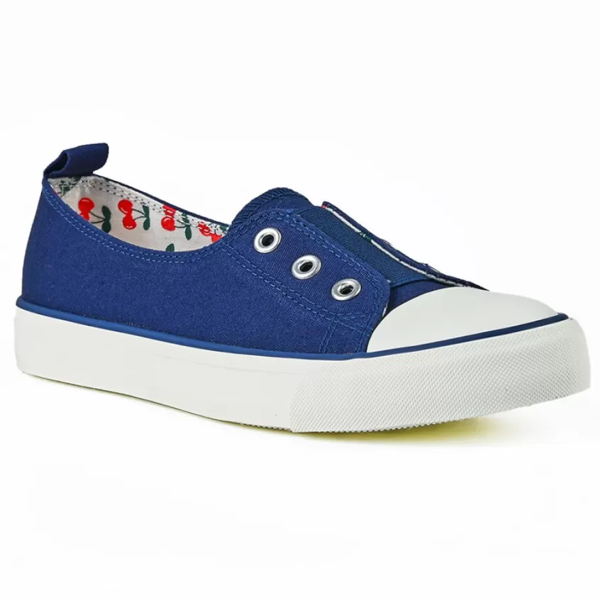 Baskets, Sneakers | STREET LIFE Baskets Femme En Toile Bleu Marine