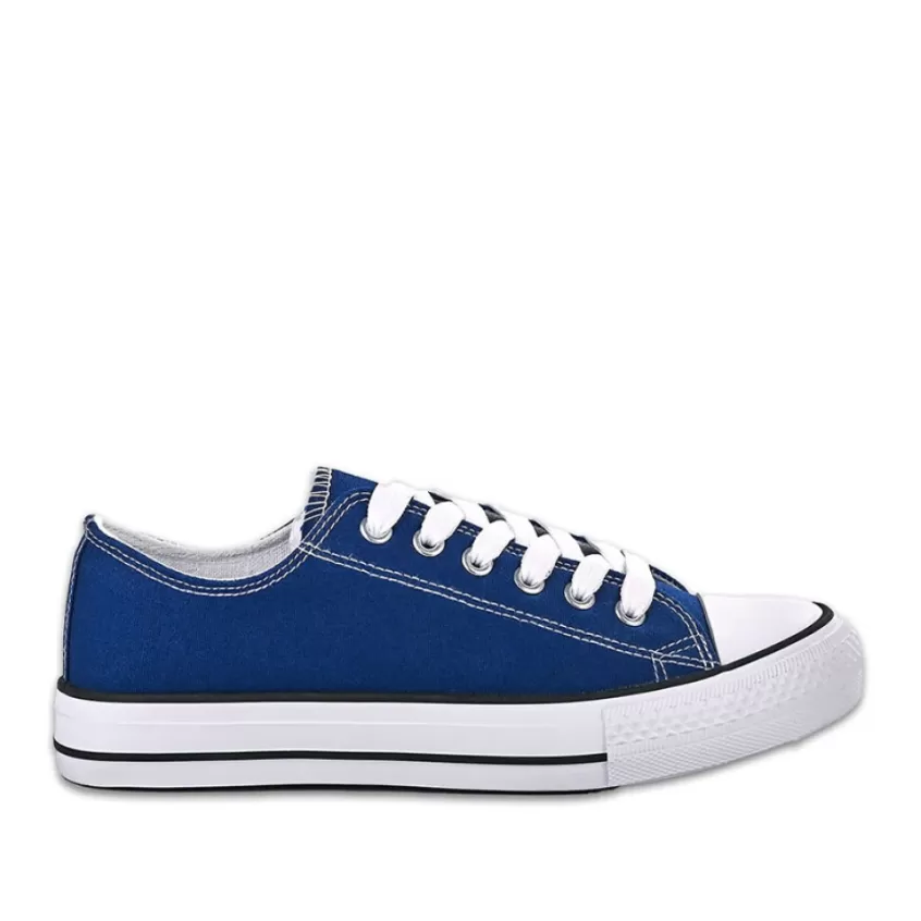 Baskets, Sneakers | STREET LIFE Baskets Femme En Toile Bleu Marine