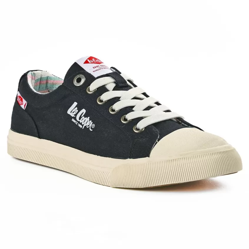 Baskets, Sneakers | LEE COOPER Baskets Femme En Toile Noire