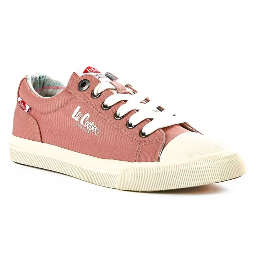 Baskets, Sneakers | LEE COOPER Baskets Femme En Toile Rose