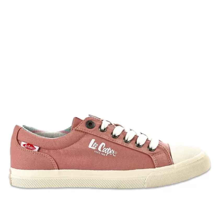 Baskets, Sneakers | LEE COOPER Baskets Femme En Toile Rose