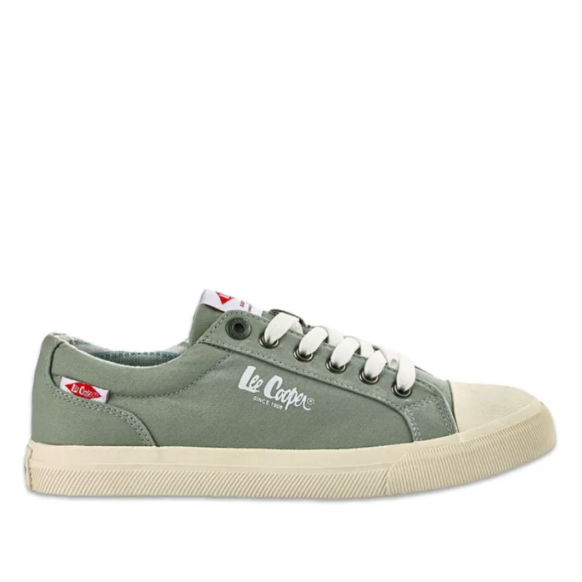 Baskets, Sneakers | LEE COOPER Baskets Femme En Toile Verte