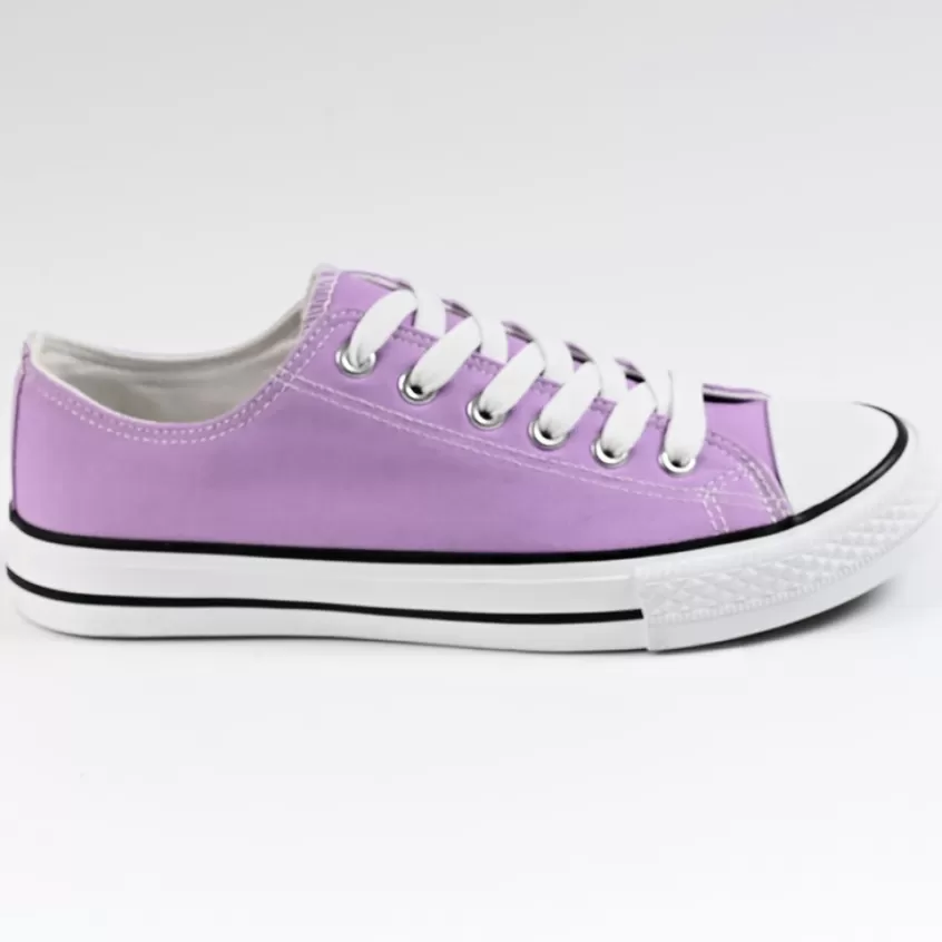 Baskets, Sneakers | STREET LIFE Baskets Femme En Toile Violette