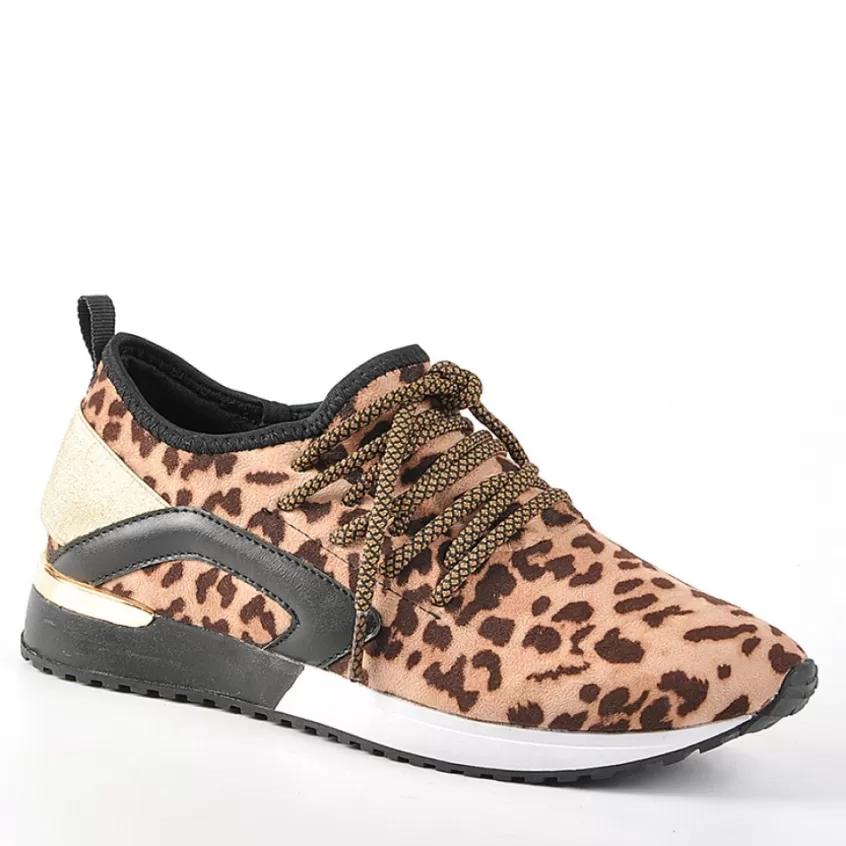 Baskets, Sneakers | GIRL TIME Baskets Femme Leopard