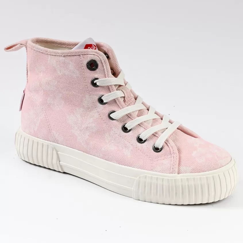 Baskets, Sneakers | LEE COOPER Baskets Femme Rose Imprime Fleuri