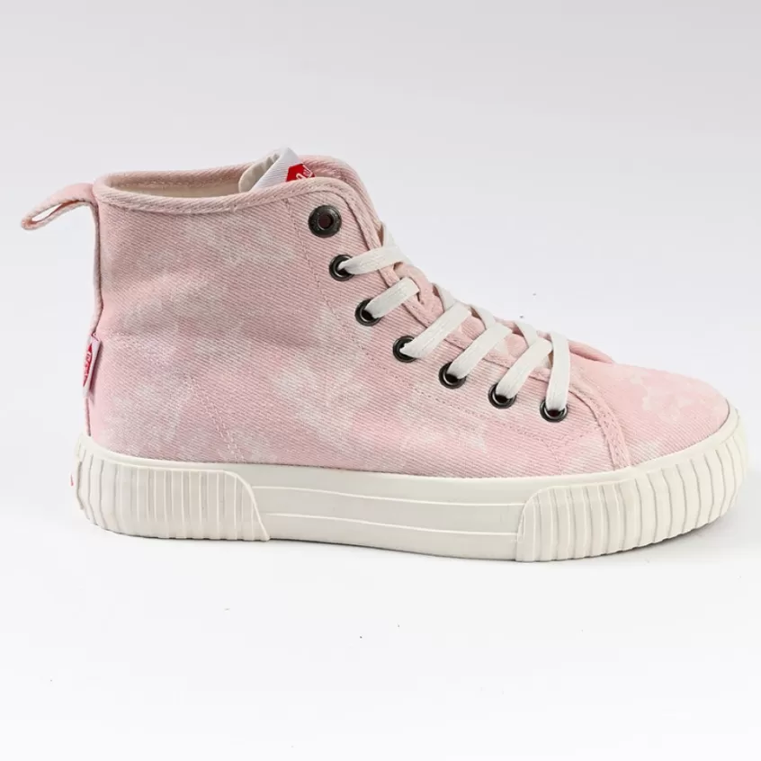 Baskets, Sneakers | LEE COOPER Baskets Femme Rose Imprime Fleuri