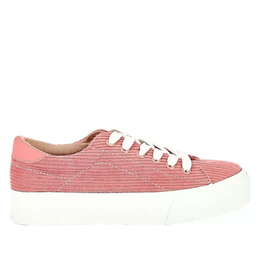 Baskets, Sneakers | STREET LIFE Baskets Femme Rose Velours Cotele