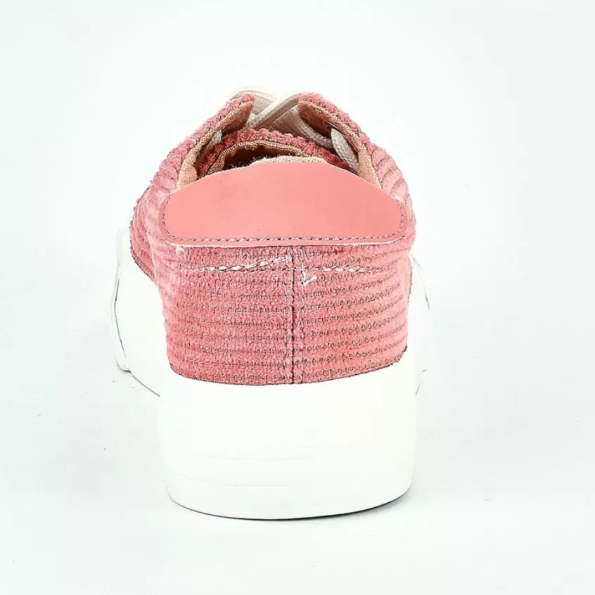 Baskets, Sneakers | STREET LIFE Baskets Femme Rose Velours Cotele