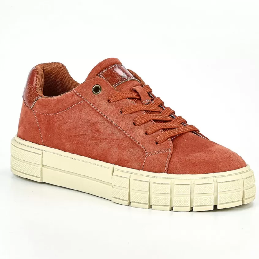 Baskets, Sneakers | STREET LIFE Baskets Femme Rouge Brique