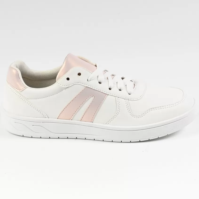 Baskets, Sneakers | STREET LIFE Baskets Femme Blanc/Rose