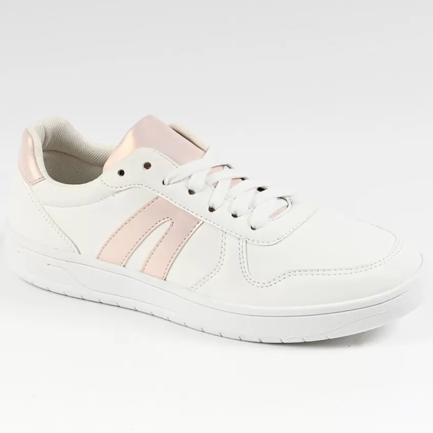 Baskets, Sneakers | STREET LIFE Baskets Femme Blanc/Rose