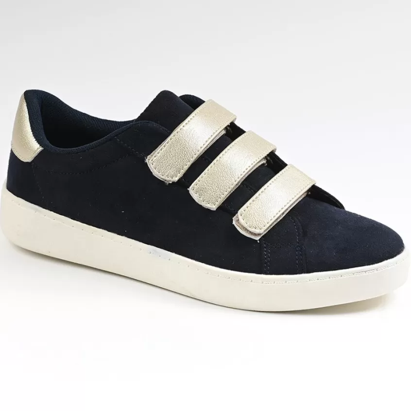 Baskets, Sneakers | STREET LIFE Baskets Femme Bleu Marine Dore