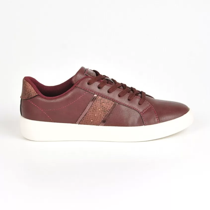 Baskets, Sneakers | STREET LIFE Baskets Femme Bordeaux