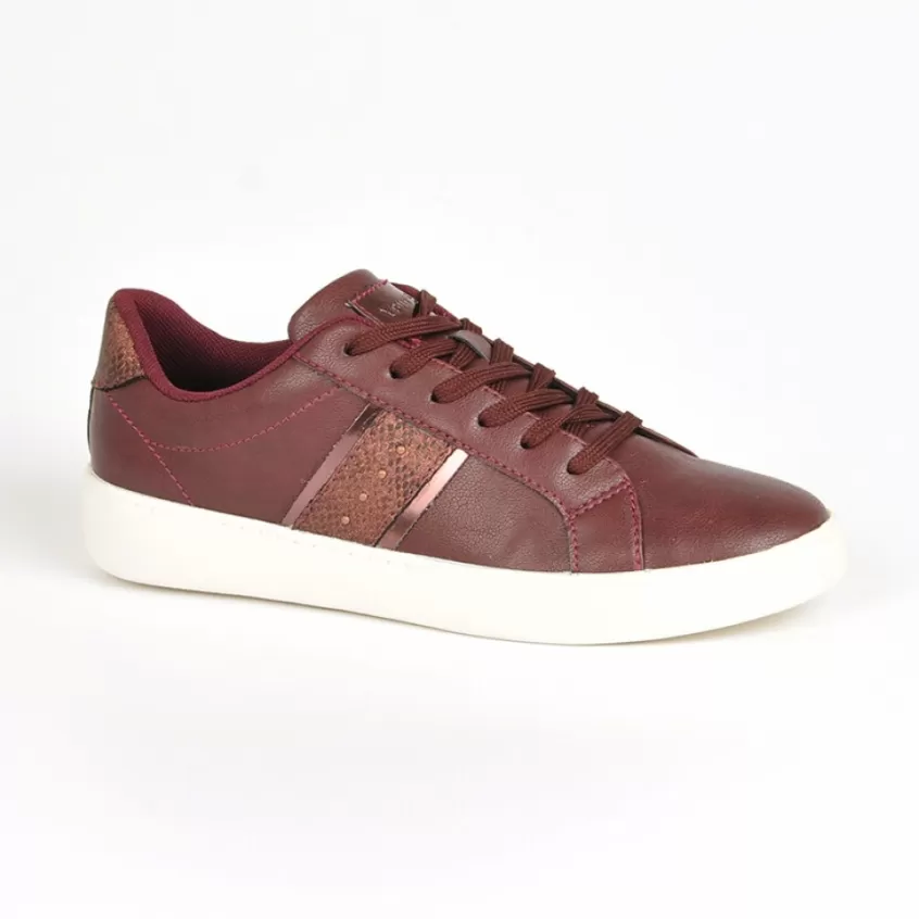 Baskets, Sneakers | STREET LIFE Baskets Femme Bordeaux