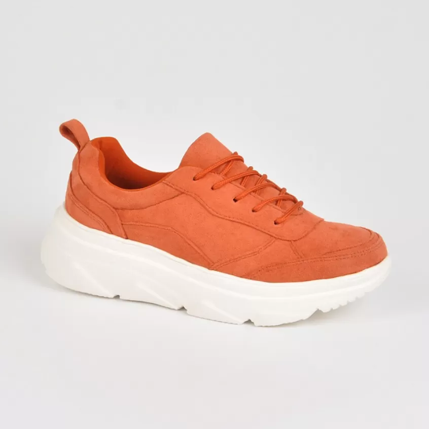 Baskets, Sneakers | STREET LIFE Baskets Femme Camel Orange