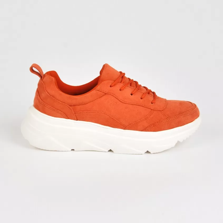 Baskets, Sneakers | STREET LIFE Baskets Femme Camel Orange