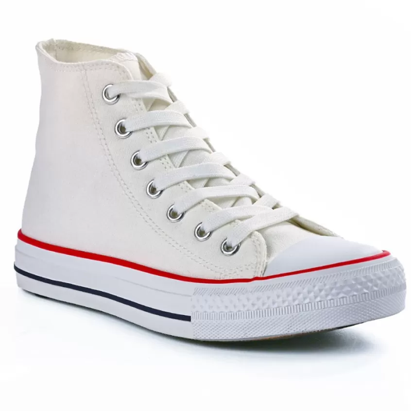 Baskets, Sneakers | STREET LIFE Baskets Montantes Femme Blanc