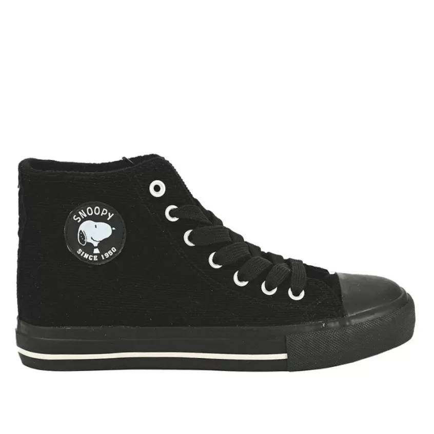 Baskets, Sneakers | SNOOPY Baskets Montantes Femme Noir