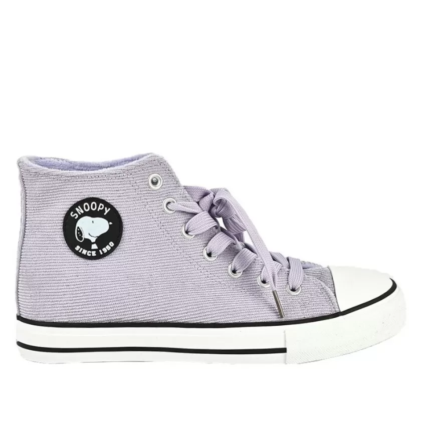 Baskets, Sneakers | SNOOPY Baskets Montantes Femme Violet