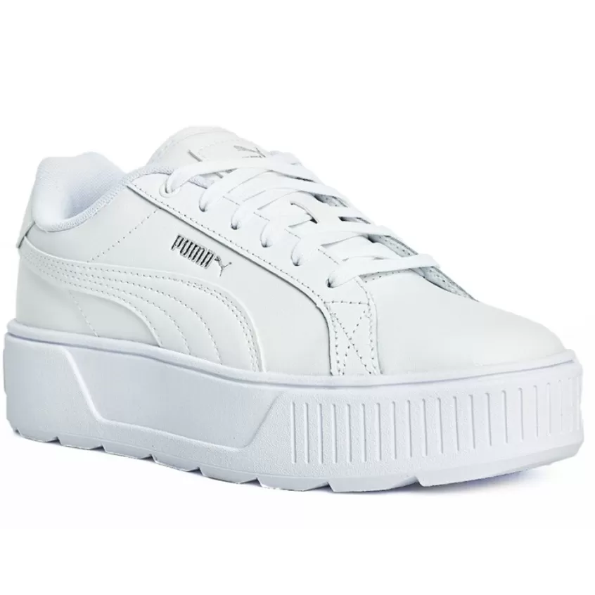 Baskets, Sneakers | PUMA Baskets Plateforme Femme Blanc Karmen L