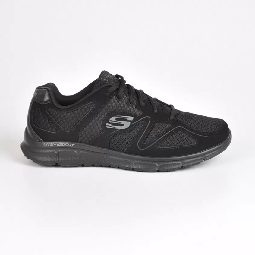 Baskets, Sneakers | SKECHERS Baskets Satisfaction Flash Point Noir