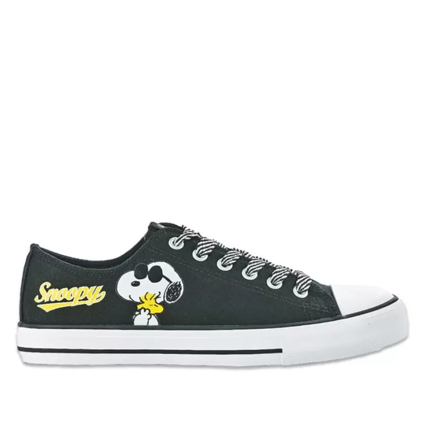 Baskets, Sneakers | SNOOPY Baskets Femme Noir