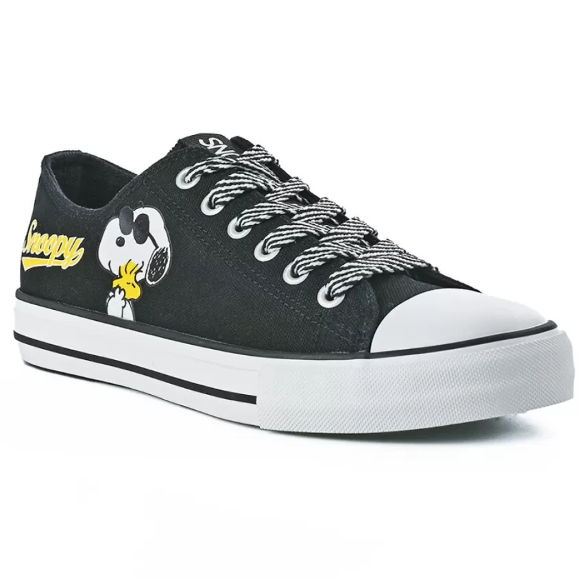 Baskets, Sneakers | SNOOPY Baskets Femme Noir