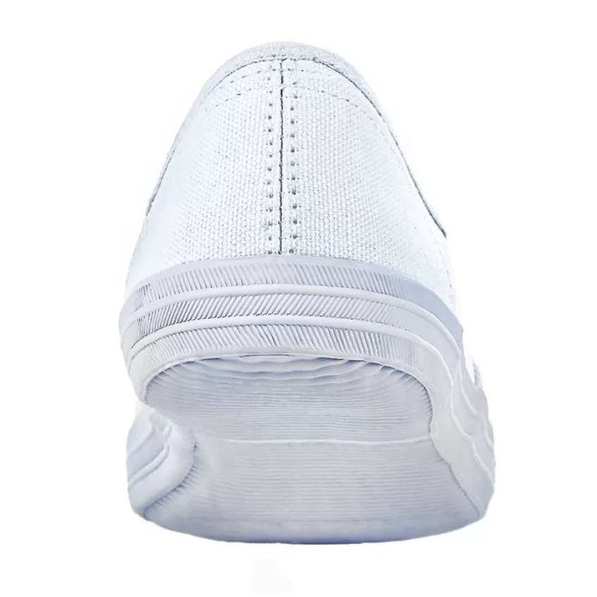 Baskets, Sneakers | STREET LIFE Baskets Tennis En Toile Blanche Avec Fermeture Eclair / Zip