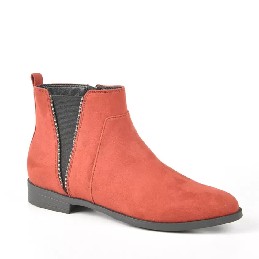 Boots, Bottines | SKILLS Boots Aspect Velours Orange